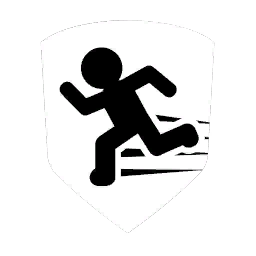 icon badge athlete white
