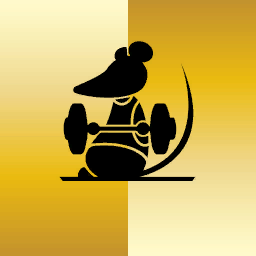 icon badge gymrat gold
