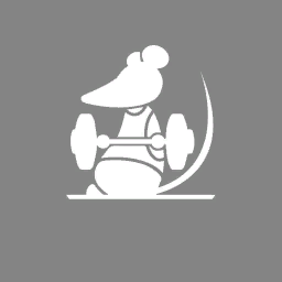 icon badge gymrat grey