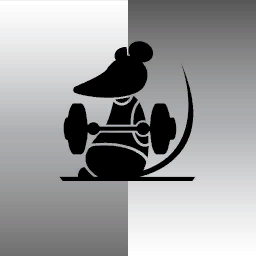 icon badge gymrat silver
